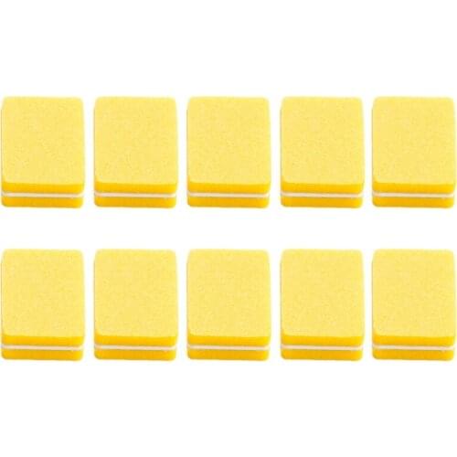 R3MF 10pcs Double-sided Mini Nail File Blocks Colorful Nails Polish Sanding Buffer Strips Polishing Manicure Tools