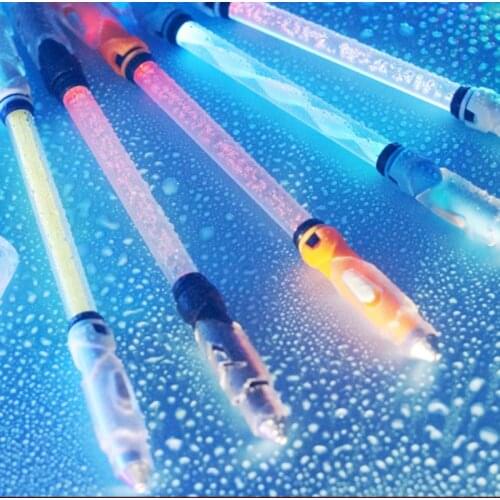 Flash Pen for Spinning Pen Multi Function Pen with light creative shiny creative pens Writing for school stationery Supplies