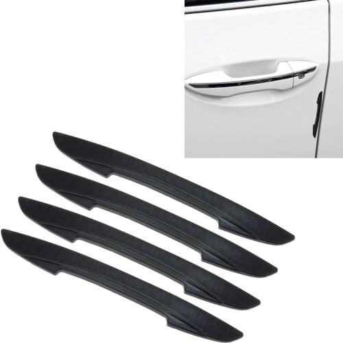 SENZEAL Car Door Anti-collision Bar Rubber Car Protection Strip Decoration Scratch Waterproof For Toyota Honda Black Bendable