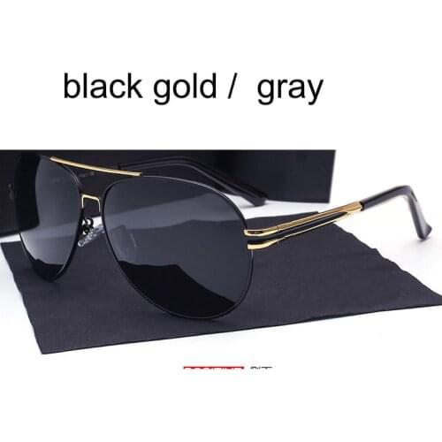 2019 Sunglasses Polarized Men high quality uv400 Large metal Frame Oculos De Sol Driving Fishing Brand Designer Sun Glasses