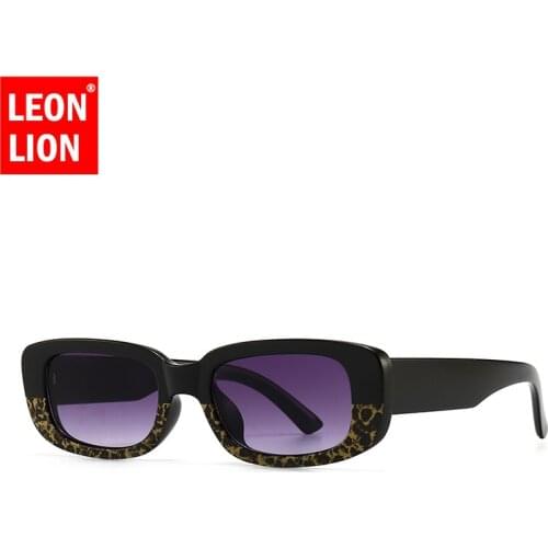 Leonlion Small Frame Square Sunglasses Women Fashion Gradient Rectangle Sunglasses for Men Vintage Small Gafas De Sol Mujer