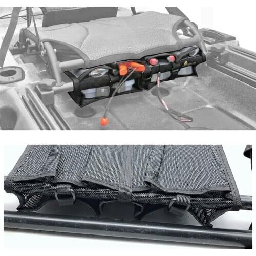High Quality Nylon Mesh Kayak Aluminum Seat Storage Bag Seat Organiser Bundle Canoe Seat Kayak Accessories Storage Tool