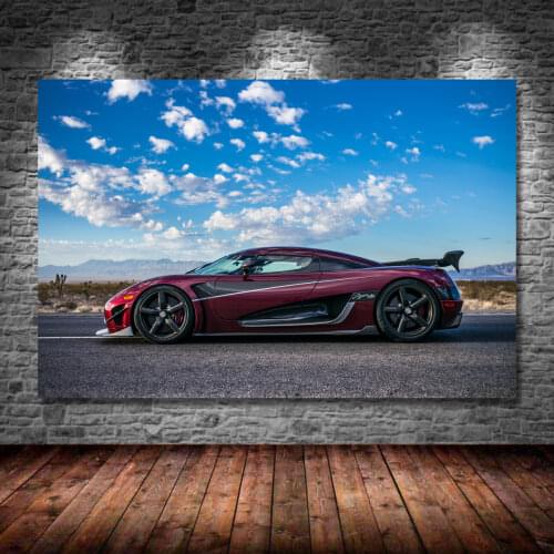 Supercar Posters Koenigsegg Agera RS Side View Picture Canvas Painting Wall Art Prints For Living Room Decor