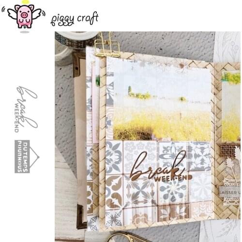 Piggy Craft metal cutting dies cut die mold Letter tag decoration Scrapbook paper craft knife mould blade punch stencils dies