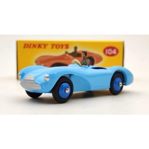 1/43 DeAgostini Dinky Toys 104 For Aston Martin DB3S Blue Diecast Models Collection Auto Car Gift