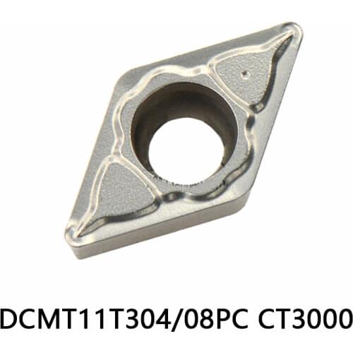 DCMT11T304 PC DCMT11T308 PC CT3000 Carbide Inserts Lathe Cutter Tools Original CNC Tools insert Ceramic blade