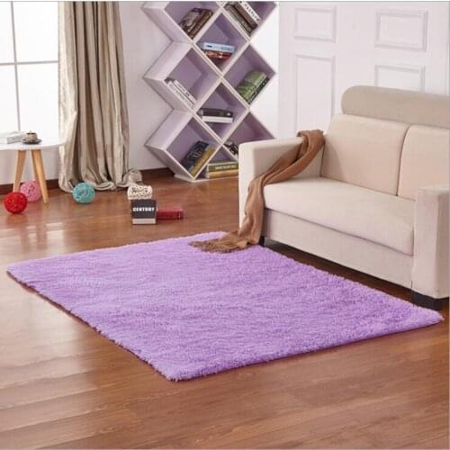 130x130cm Soft Solid Anti-skid wool Carpet Living Dining Bedroom Shaggy Mat Rug Thicken Do not fade free shipping