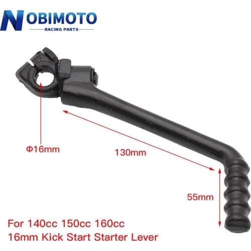 16mm Motorcycle Kick Start Starter Lever For 140cc 150cc 160cc Chinhese Pit Dirt Motor Bikes Engine Lifan YX SSR YCF SDG