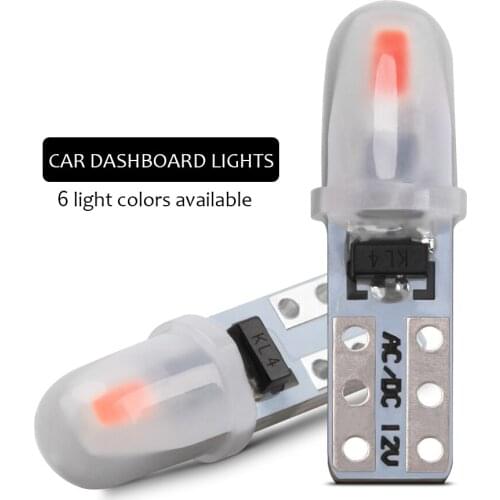 2PCS T5 3014 2 SMD Car Dashboard Lights License Plate Light Reading Instrument Panel Lamp Interior Light No Polarity White 12V