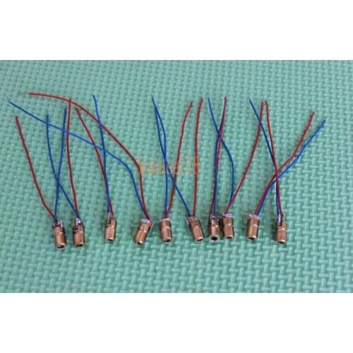 20pcs 650nm 6mm 5V 5mW Red Laser Dot Diode Module Copper Head