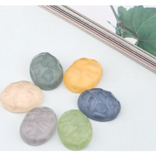 5pcs Oval Time Gem Resin Cabochon Bead Ring Settings Findings Diy Tray Pendant Earring Base Beads Accessory For Jewelry Make