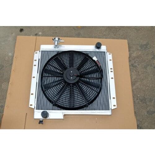 BRAND NEW FOR 62mm 3ROW TOYOTA LAND CRUISER BJ40 BJ42 ALUMINUM RADIATOR & FAN Landcruiser