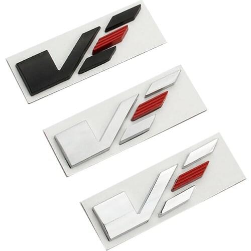 Car 3D Metal V Logo Sticker For Cadillac CTS ATS SRX BLS STS CT5 CT6 Escalade XT5 XT6 Trunk Body Emblem Badge Styling Stickers