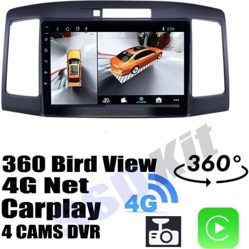 Car Audio Navigation GPS Stereo Media Carplay DVR 360 Birdview Around 4G Android System For TOYOTA Allion Premio T240