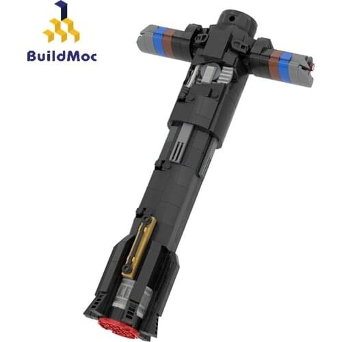 BuildMoc Star Plan Movie Figures Sword Battle Weapon Building Blocks MOC Space Combat Hilt Model Bricks Toys For Children Gifts