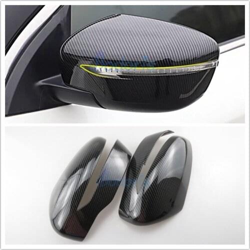 Carbon Fiber Color Car Styling Door Mirror Cover Rear View Overlay Panel 2015 2016 2017 2018 For Nissan Murano Accessories