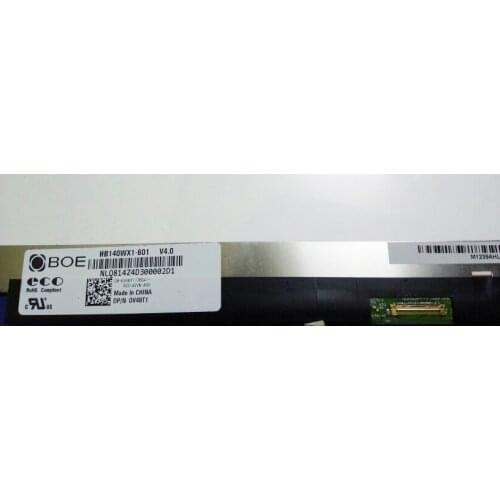 For BOE HB140WX1-601 For Dell DP/N 0Y48T1 HB140WX1 601 LCD Screen Matrix for Laptop 14.0" HD 1366X768 30Pin Matte Replacement