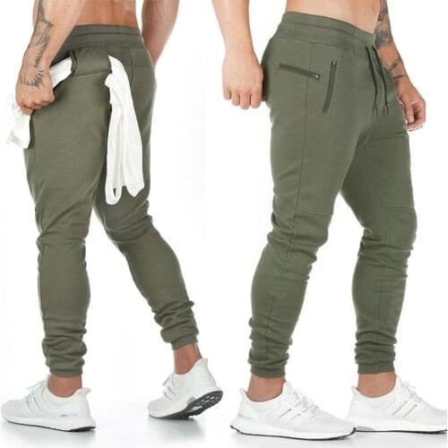 Joggers Sweatpants Men Casual Pants Solid Color Gyms Fitness Workout Sportswear Trousers Autumn Winter Male Crossfit Track Pants