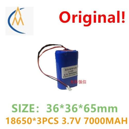 Original genuine 18650 lithium rechargeable battery 8000mah 3.7V with plug 3 and fishing lighting to increase the capacity