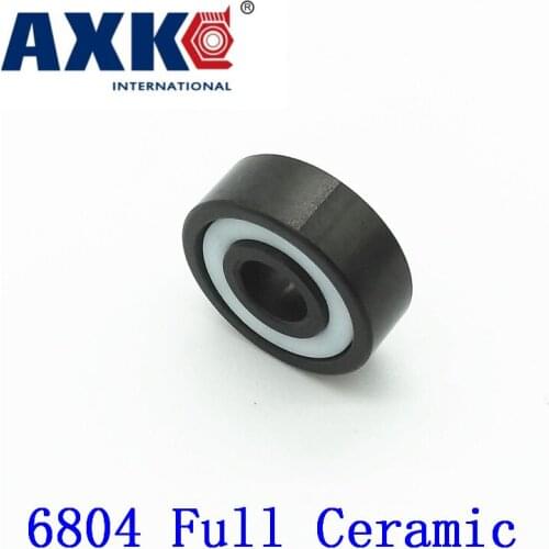 2019 Real Rolamentos Axk 6804 Full Ceramic Bearing ( 1 Pc ) 20*32*7 Mm Si3n4 Material 6804ce All Silicon Nitride Ball Bearings