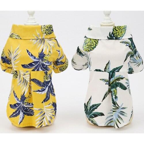 Dog Shirt Dog Hawaiian Shirt T Shirt Para Perro Dog Shirts for Small Dogs Dog Cloths Puppy Clothes Tree Print Shirt Beach shirt