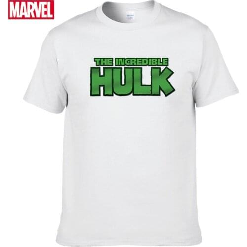Marvel The Avengers Hulk T-shirt Comfortable Breathable 100% cotton Fashion clothes for teens Summer Tops mens clothes #157