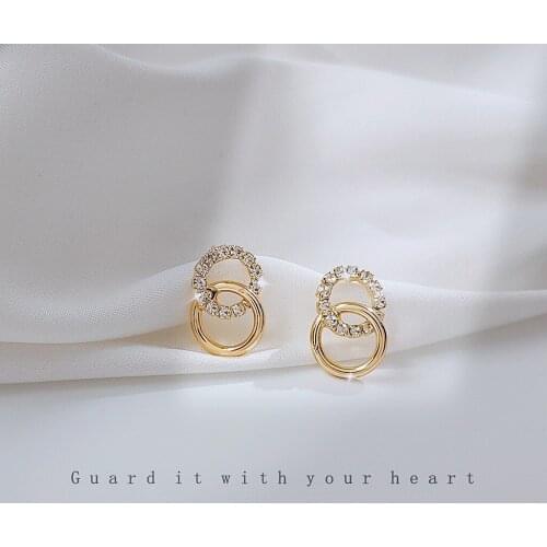 925 Silver Pin 14K Real Gold Plated Earrings Set of Earrings Earrings for Women Paired Things K-pop Accessories Sailor Moon