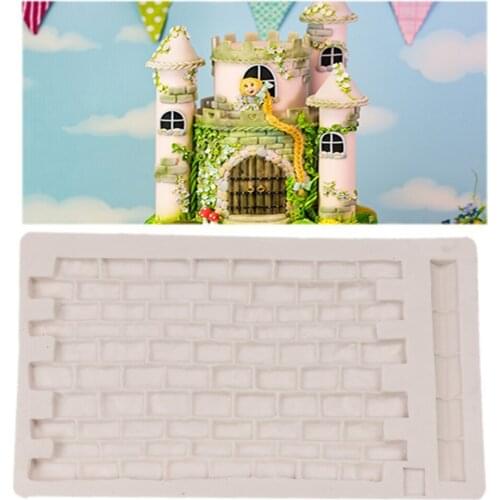 Bricklaying Silicone Mold Fondant Cake Mould Cake Decorating Tools Home DIY Pastry Baking Tools Chocolate Gumpaste Mould