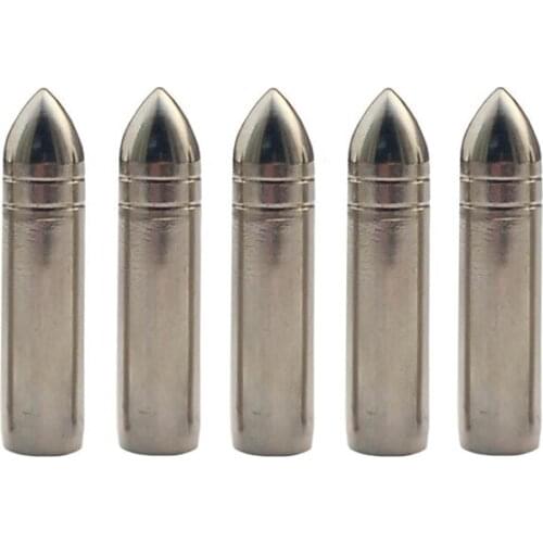 6pcs Archery Arrow Broadhead Target Field Points Stainless Steel Arrow OD 7mm Tips Silver Arrowhead