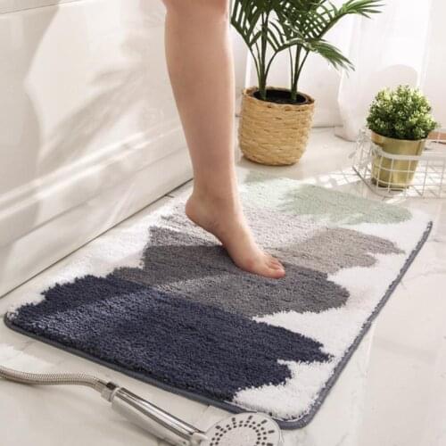 High Quality Bath Mat Bathroom Non-slip Carpet Soft Comfortable Bedroom Toilet Door Mat Bathtub Absorbent Rugs Home Floor Decor