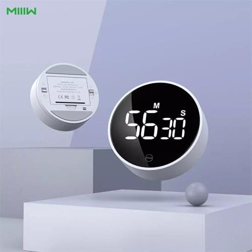 Youpin MIIIW Timer Rotation Timing Adjustable Sound Brightness Magnetic On the Back LED Digital Display Stylish and Simple