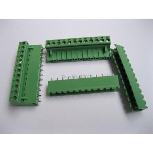 Type Green 12 way/pin 5.08mm Screw Terminal Block Connector 50 Pcs Per Lot HOT Sale