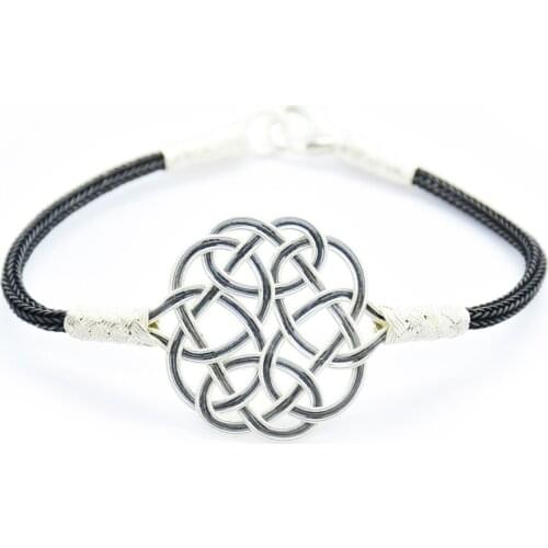 Love Knot Custom Design Hand Knitted 1000 Sterling Kazaziye Pure Female Silver Bangle Bracelet