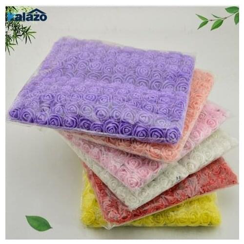 1 pack Mini Foam Rose Artificial Flower wedding Bridal flower DIY romantic gifts for birthday party decorations