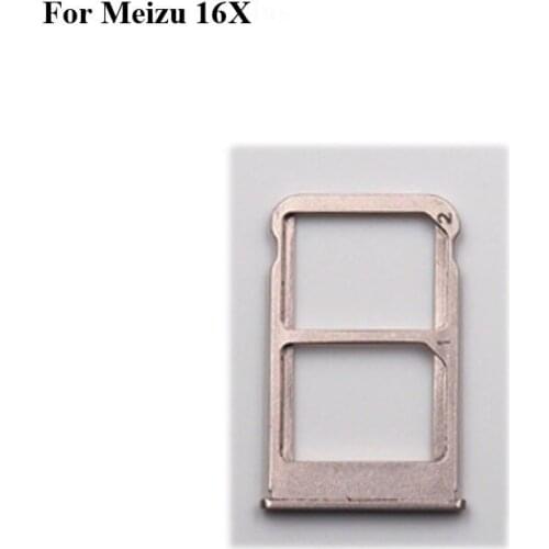2PCS For Meizu 16X M872Q M872H New Tested Sim Card Holder Tray Card Slot For Meizu 16 X Sim Card Holder Replacement Parts