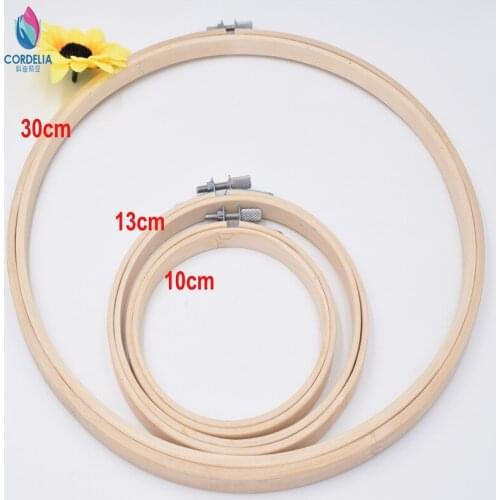 2016 china high quality best selling 10 13 30cm circular bamboo embroidery hoops as patchwork tools photo frame DIY accessories