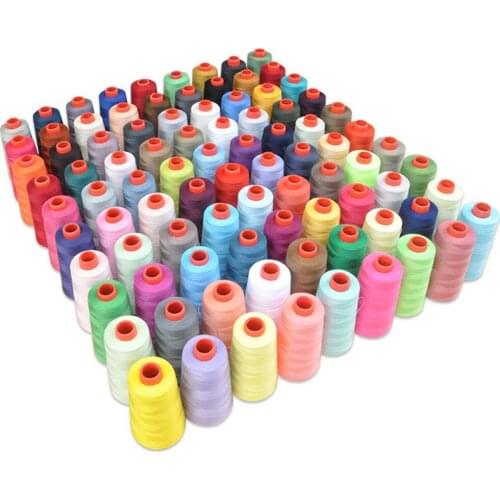 5pcs/lot 40s/2 Multicolor Machine Sewing Thread 3000 Yards Sewing Thread Suitable For Chiffon, Cotton Light Fabric