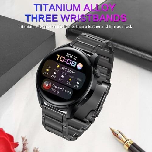 AKGLEADER Titanium Strap For Huawei Watch 3 Band GT 2 Pro GT2 Watchband For HONOR MagicWatch2 46mm GS Pro Bracelet Wristband