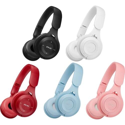 Wireless Bluetooth Headphones Over Ear Foldable Built-in Mic for TV/PC