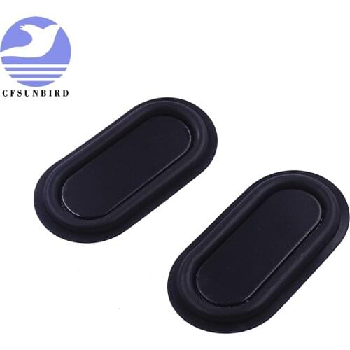 CFsunbird New 2pcs/lot Bass Speaker Plate Passive Radiator Auxiliary Bass Rubber Vibration Plate 78x41mm