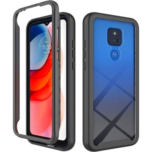 For MOTO G30 E7 Power 360 Full Phone Case for Funda Motorola Moto G Play Stylus 2021 Case Shockproof Bumper Clear Cover Capa Men