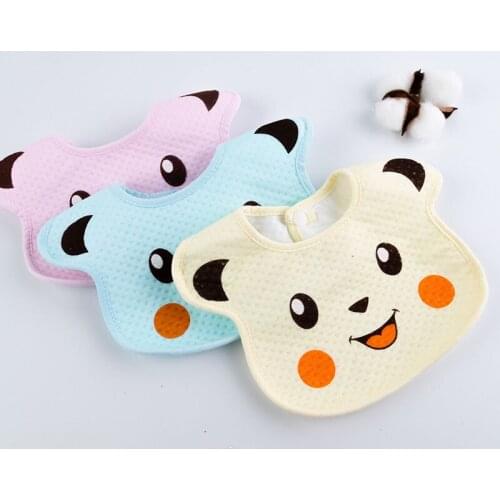 Baby drool towel can rotate waterproof cute baby bib cotton bib neonatal vomiting milk milk wipes thin insulation