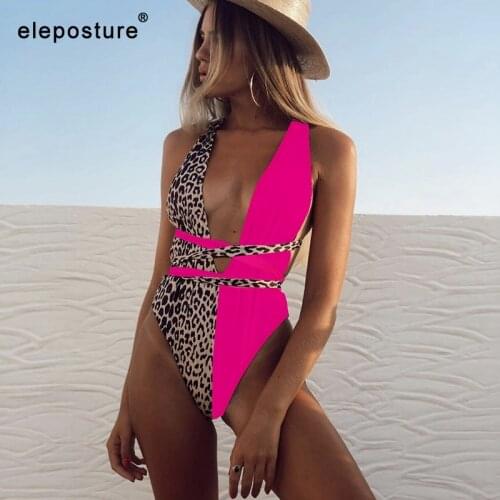 Леопардовые купальники Eleposture China At AliExpress