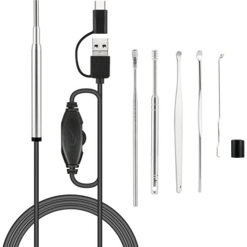 New Smaller 3.9mm Lens Endoscope Ear Cleaning Endoscope Camera Android USB Endoscope Skin Pore Nose Check Inspection Mini Camera