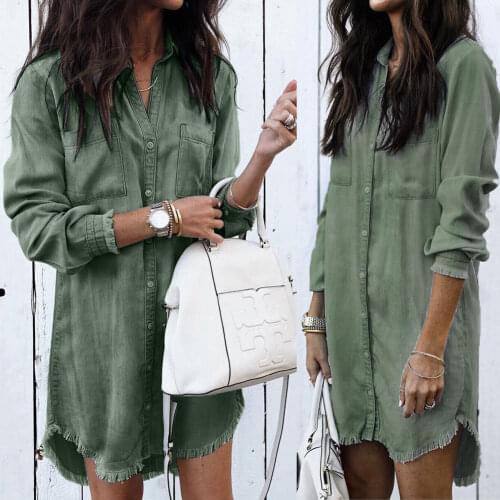 Hirigin Womens Denim Shirts