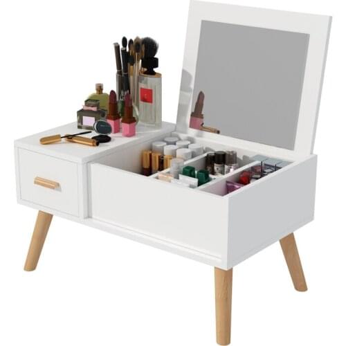Ins Nordic Window Dresser Multi-functional European Bedroom Dressing Table Simplicity Penteadeira Specchiera Makeup Tafel Cheap