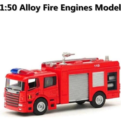 1:50 alloy engineering vehicles, high simulation model of fire engines ,childrens educational toys, free shipping