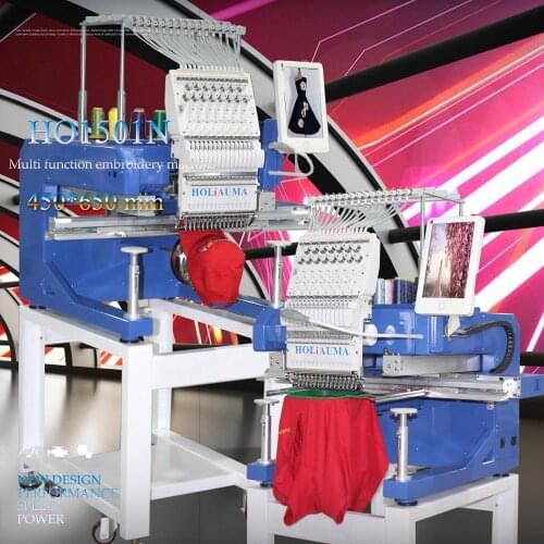 HOLiAUMA 1 single head 15 needles Brother Cap Commercial Multi Function home computer sewing embroidery machine
