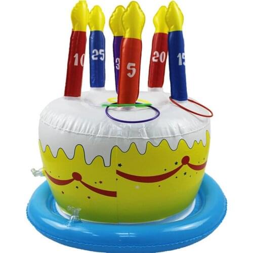 New Water Inflatable Ring Leakage-proof Portable Throwing Game Toy Swimming Pool Ring Toss Game Outdoor Summer Water Fun Toy Set