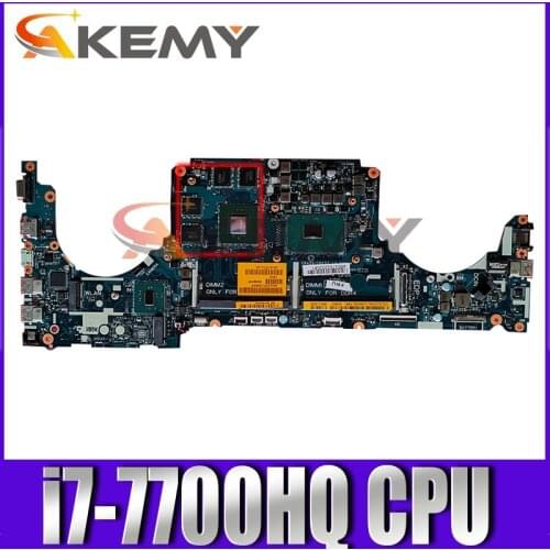 Original Laptop motherboard For DELL Inspiron 7577 i7-7700HQ Mainboard CN-00JJH7 00JJH7 LA-E991P SR32Q N17P-G0-A1 DDR4